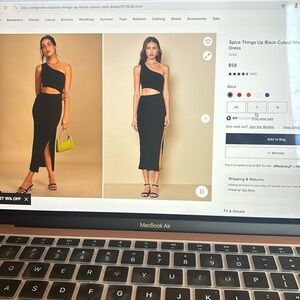 Lulus bodycon midi slit dress